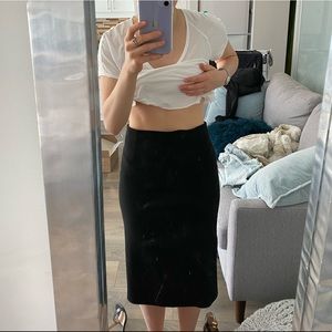 Massimo Dutti pencil skirt viscose wool blend